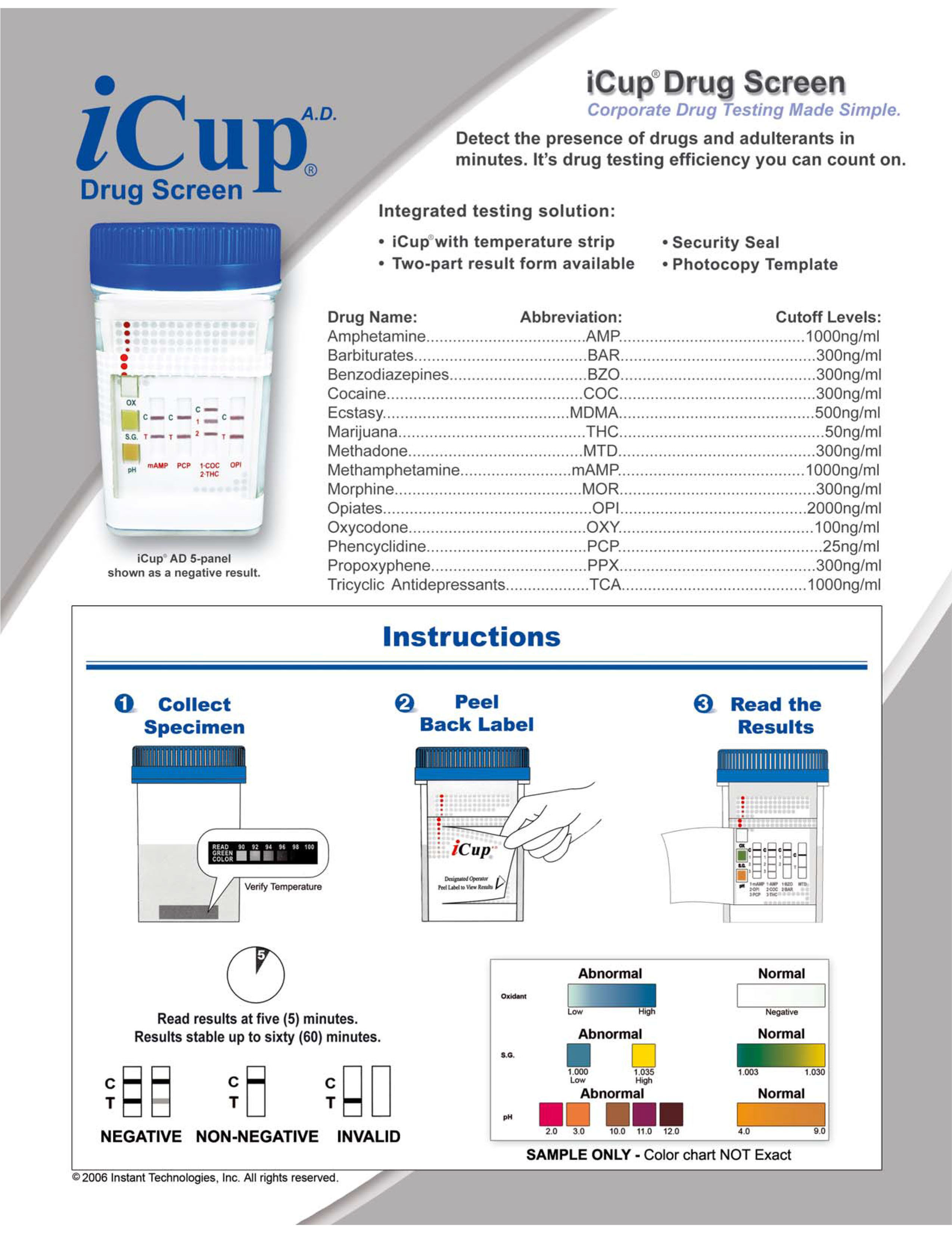 iCup Drug Screen Product Specs (Page 2)
